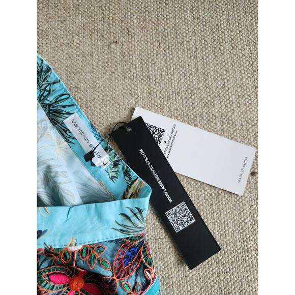 Vacation Style Maxi Dress Boho Chic Embroided Nwt Size L Asia 8 US - Picture 4 of 9